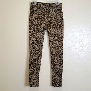 Levi Cheetah Print Jeans 720 High Rise Super Skinny 28